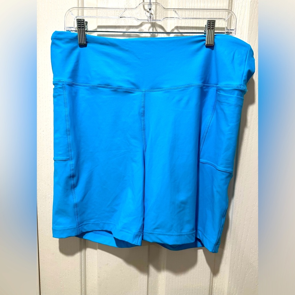 Land’s End Bike Swim Shorts.  NWOT.  Size 16x-18x.  Turquoise.